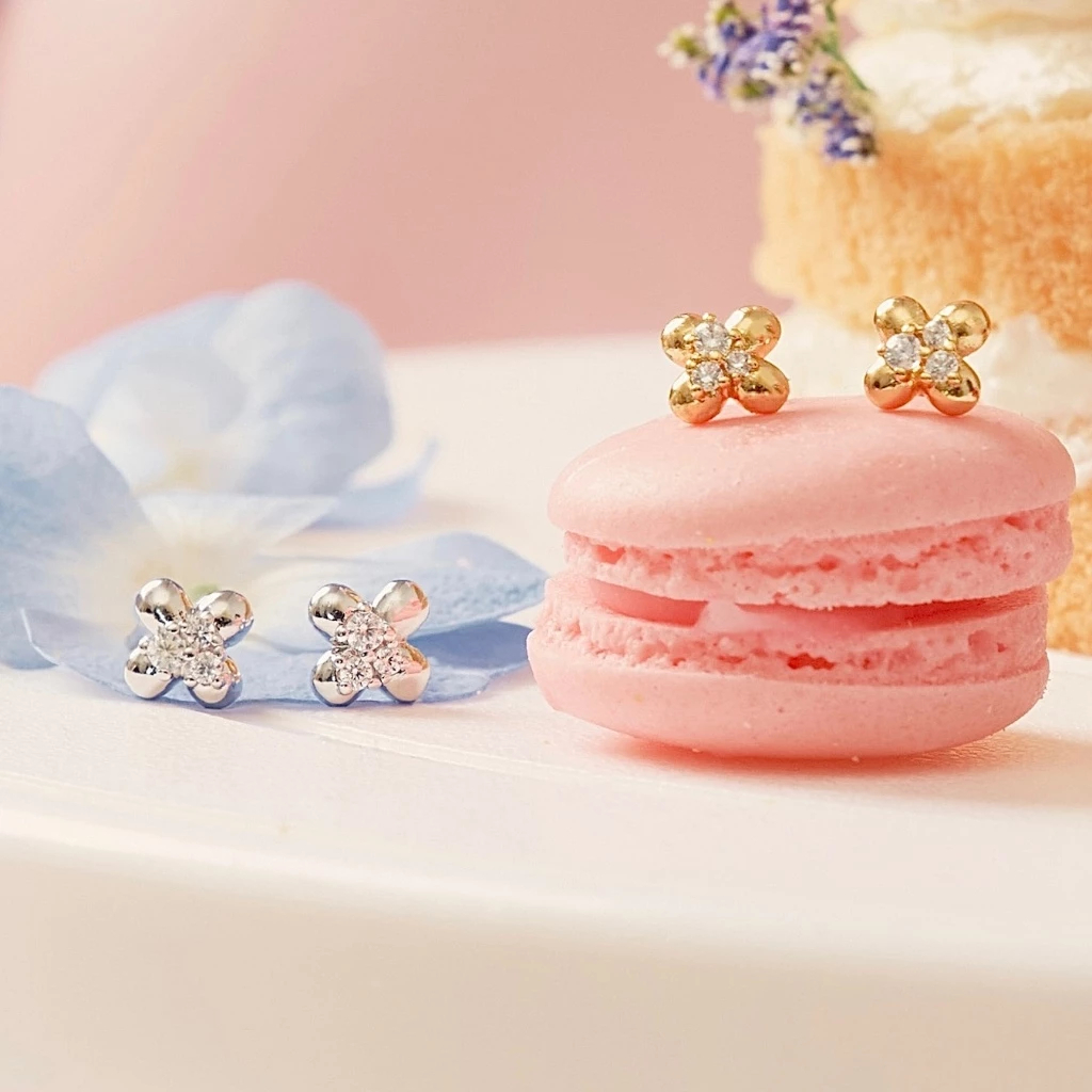 YVIS Monet Stud Anting Tindik 18KGold Plated Anti Karat Hypoallergenic