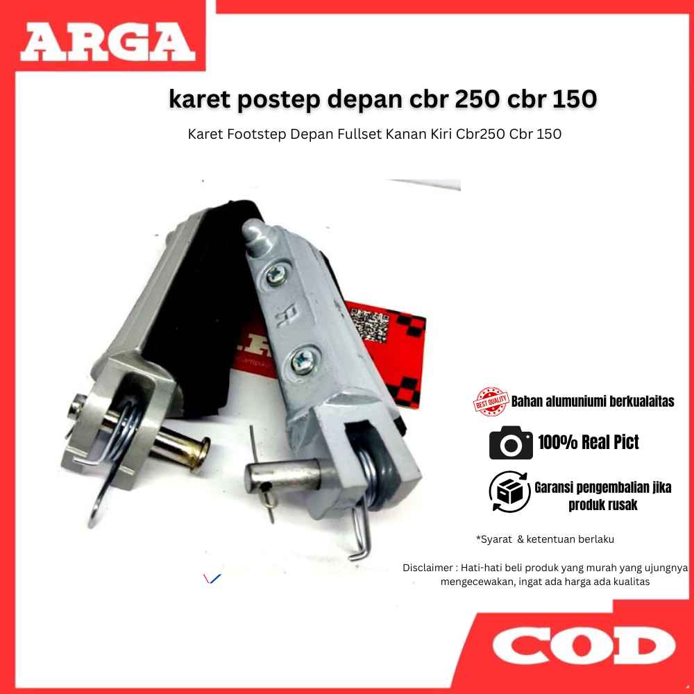 Karet Footstep Depan Fullset Kanan Kiri Cbr250 Cbr 150
