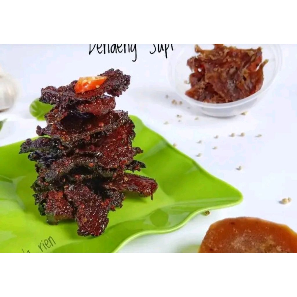 

Dengdeng Daging Sapi/Kere Daging sapi kemasan 200 gram Rasa Manis Gurih