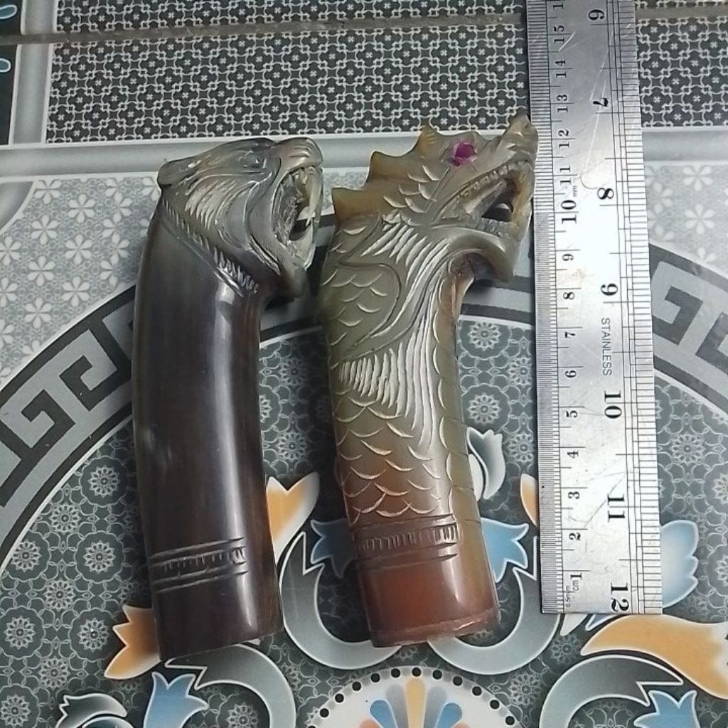 2 Gagang tanduk buat pisau