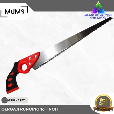 Gergaji Runcing Lancip Teflon Potong Kayu Triplek Kikir Mesin 16" Inch - MRG