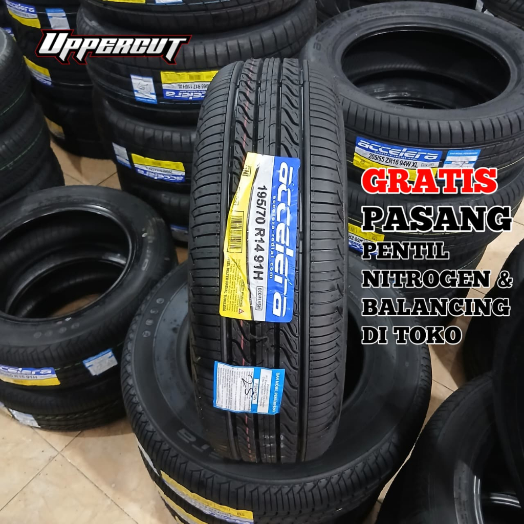 BAN MOBIL 195 70 R14 ACCELERA ECOPLUSH BAN MOBIL KIJANG PANTHER