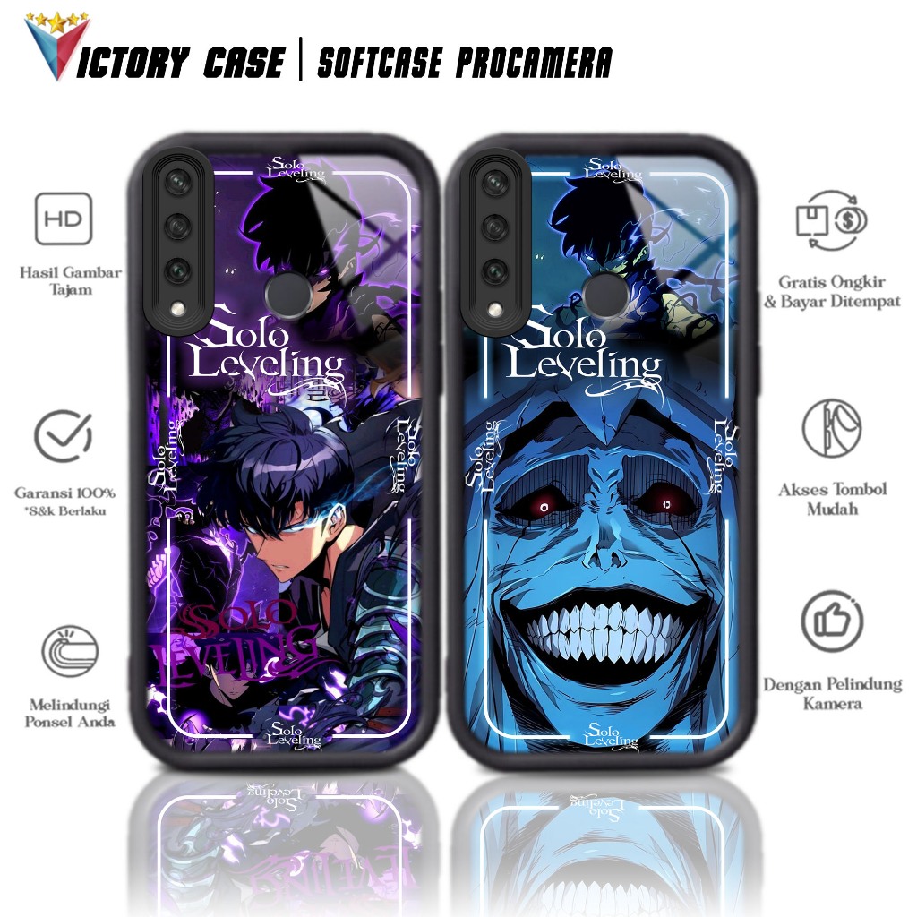 Case Premium Compatible For HUAWEI Y6P 2020 Motif SOLOLEVELING Casing Softcase Glossy Anti Jamur