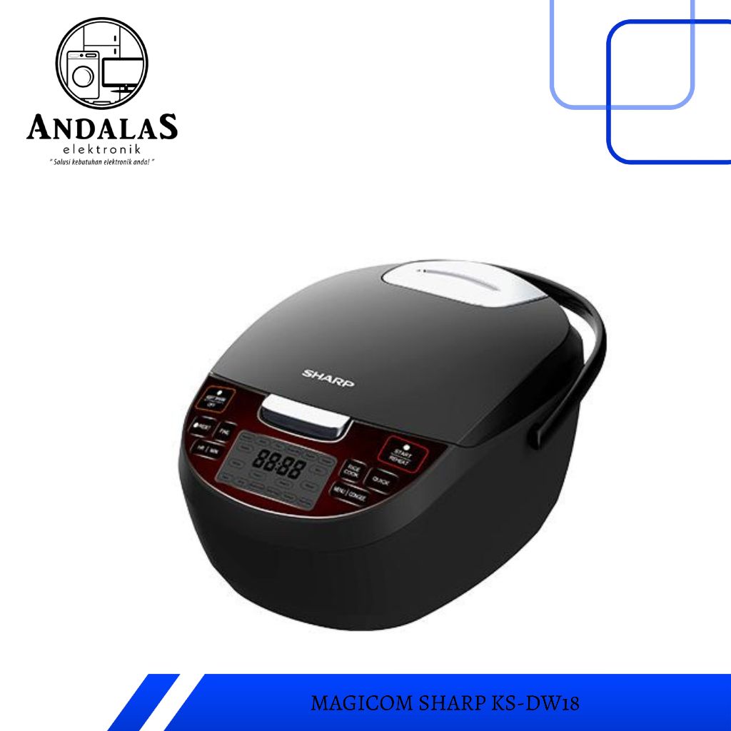 Sharp Rice Cooker/Magic Com Digital KS-DW18BK