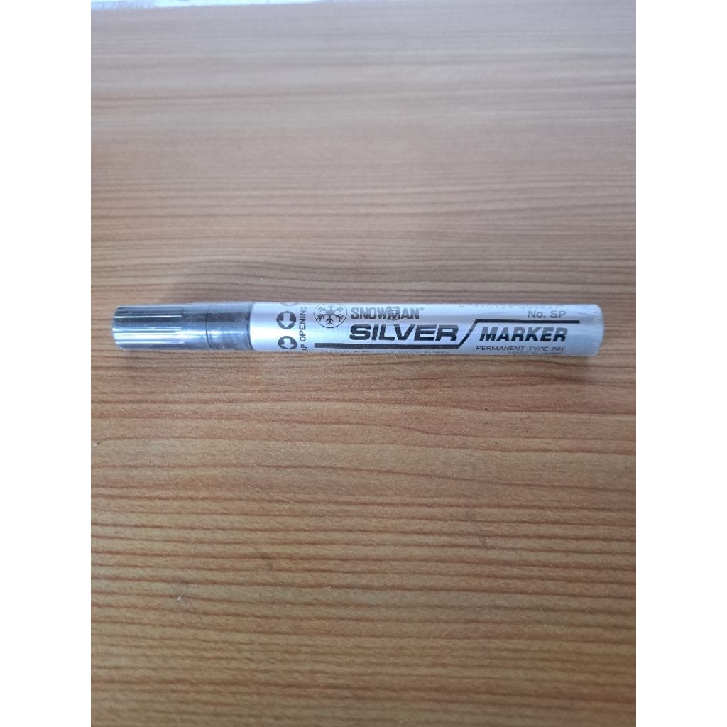 

Snowman Silver Marker