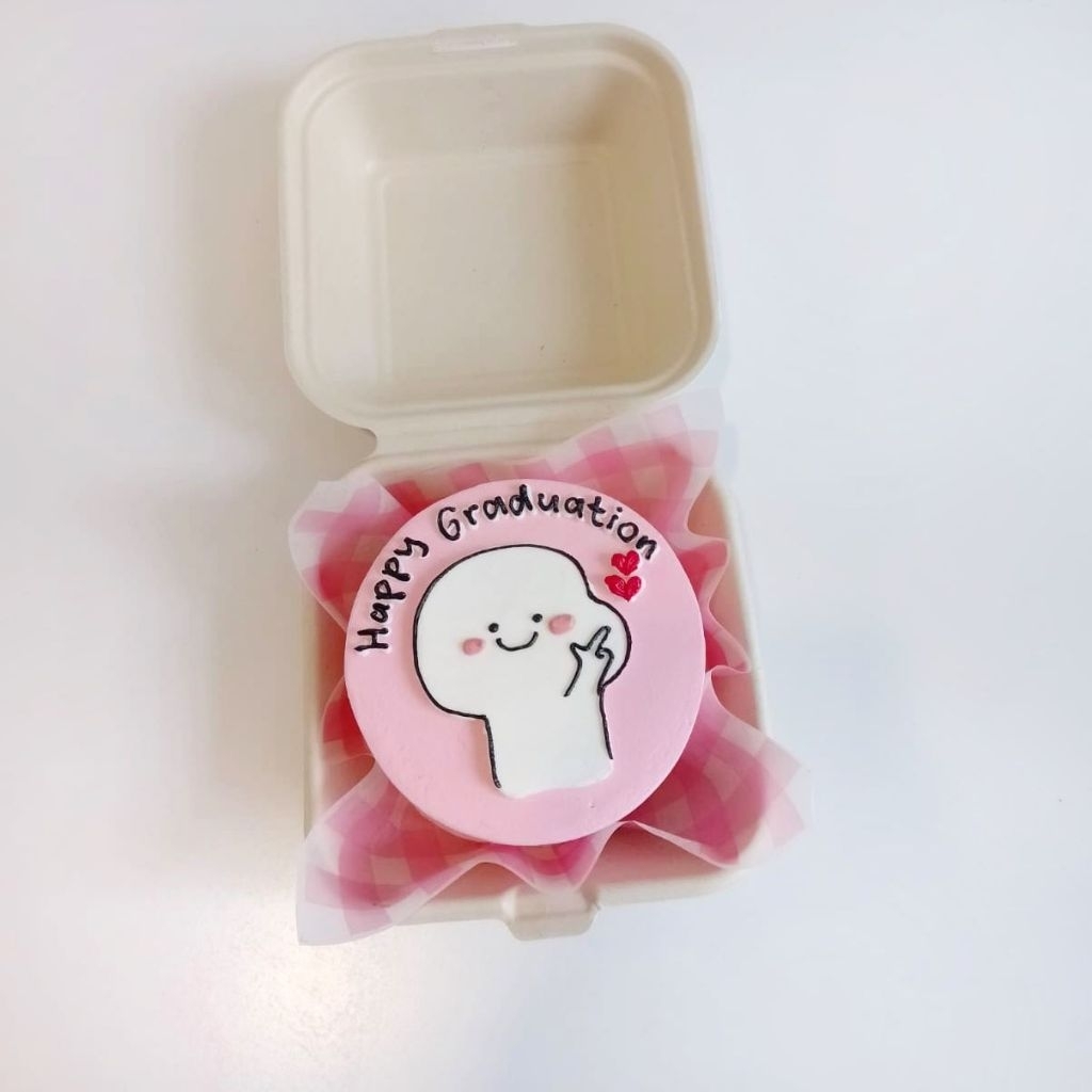 Bento Cake Pentol Pink / Korean Cake Fresh Cream Cake - Kue Ulang Tahun