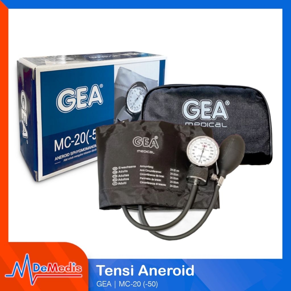 Tensimeter Aneroid GEA MC-20 Tensi Jarum Alat Ukur Tekanan Darah Manual