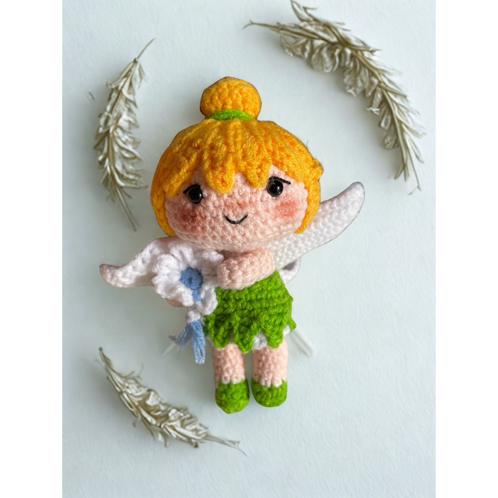 Amigurumi thinkerbell gantungan kunci