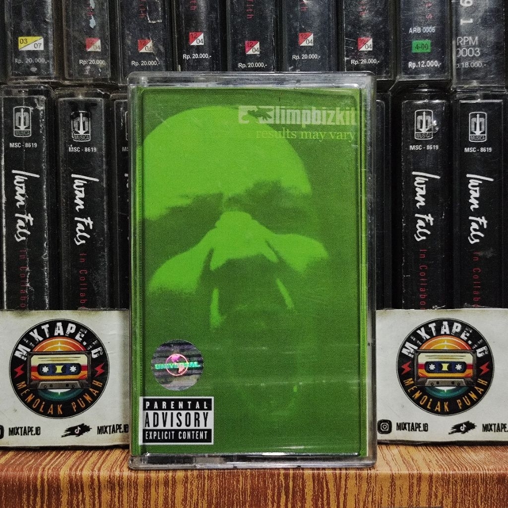 Kaset Pita - Limp Bizkit - Results May Vary - Radio Tape - Kaset - Radio - Pemutar Kaset - Retro - C