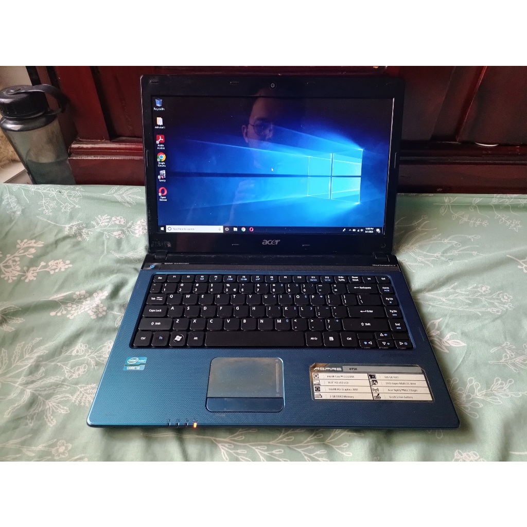 Laptop Seken / Second Acer Aspire 4750 Intel Core i3-2330M, RAM 8 GB, SSD 120GB + HDD 500GB