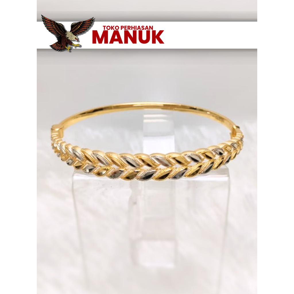 Gelang Emas Shimmer Leaf | Emas 6K/300 5,5gr | Gelang Emas