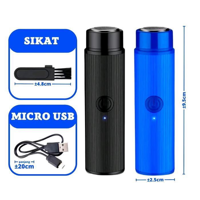 Alat Cukur Kumis Jenggot Elektrik Portable Pencukur Bulu Ketiak Alat Cukur Bulu Kemaluan Cukur Jengg