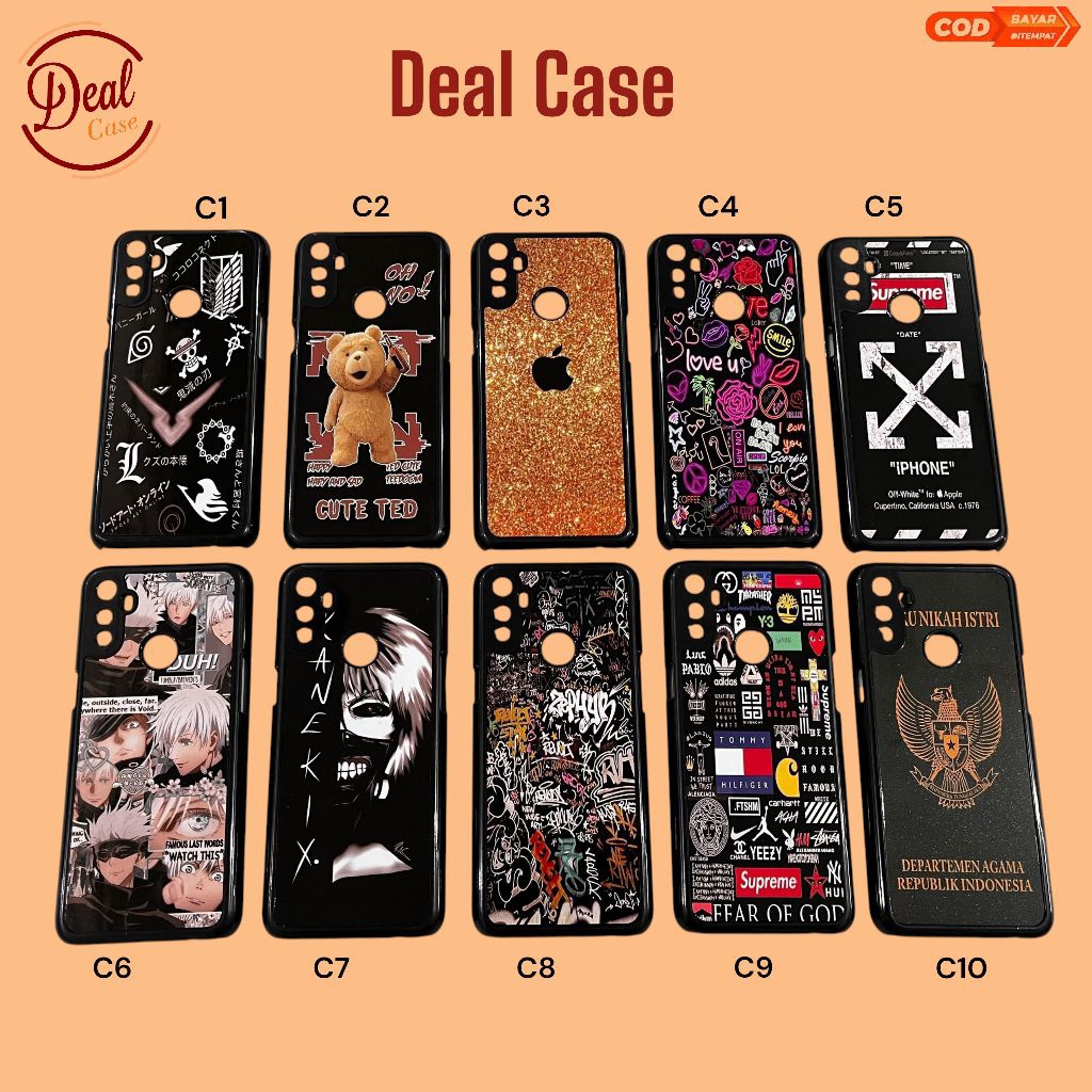 Case Hp Tipe REALME C3 / NARZO 10A / PART 2 / Clear Case / Case Bening / Clear Case Gambar / Case 2D