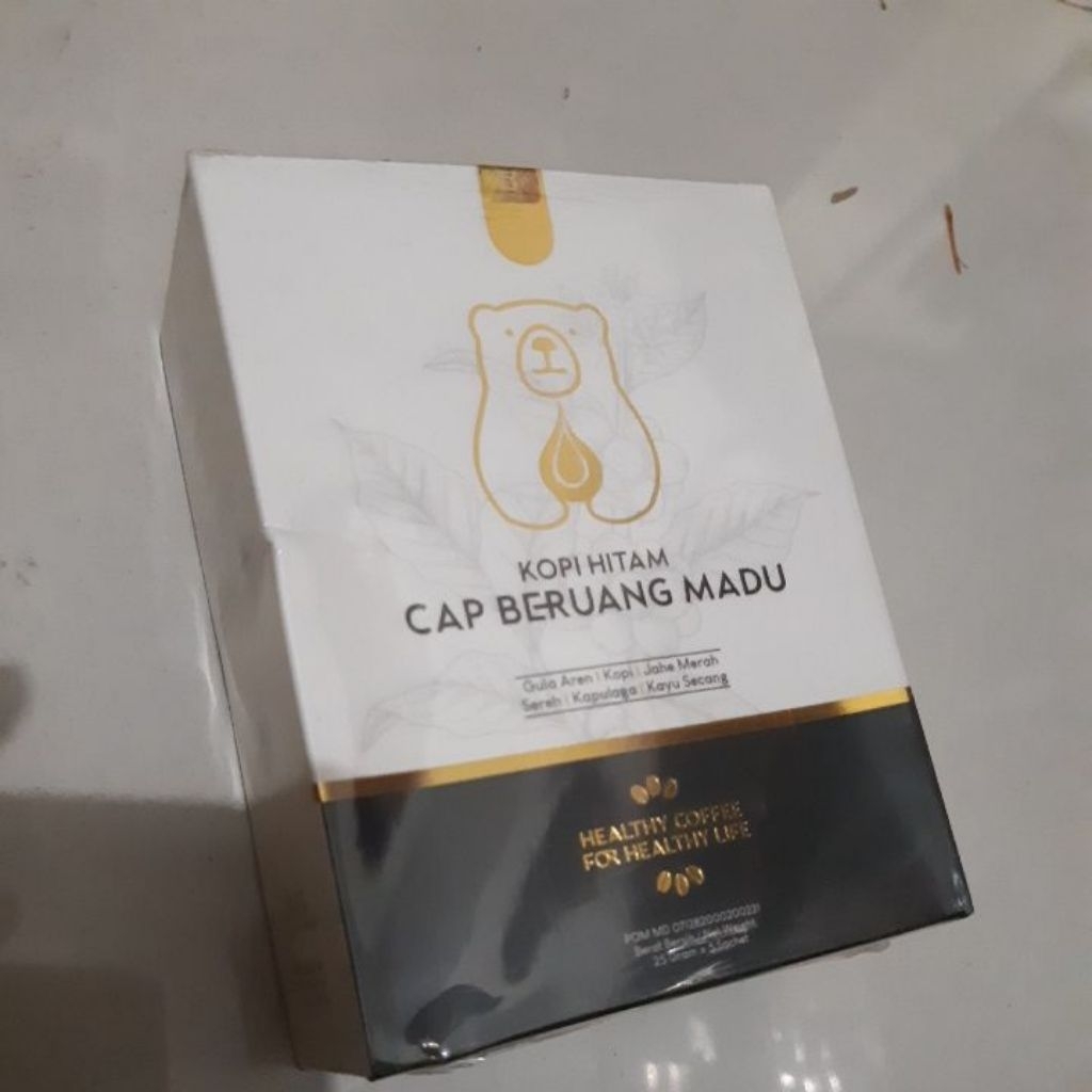 

Kopi hitam cap beruang madu sudah b.pom