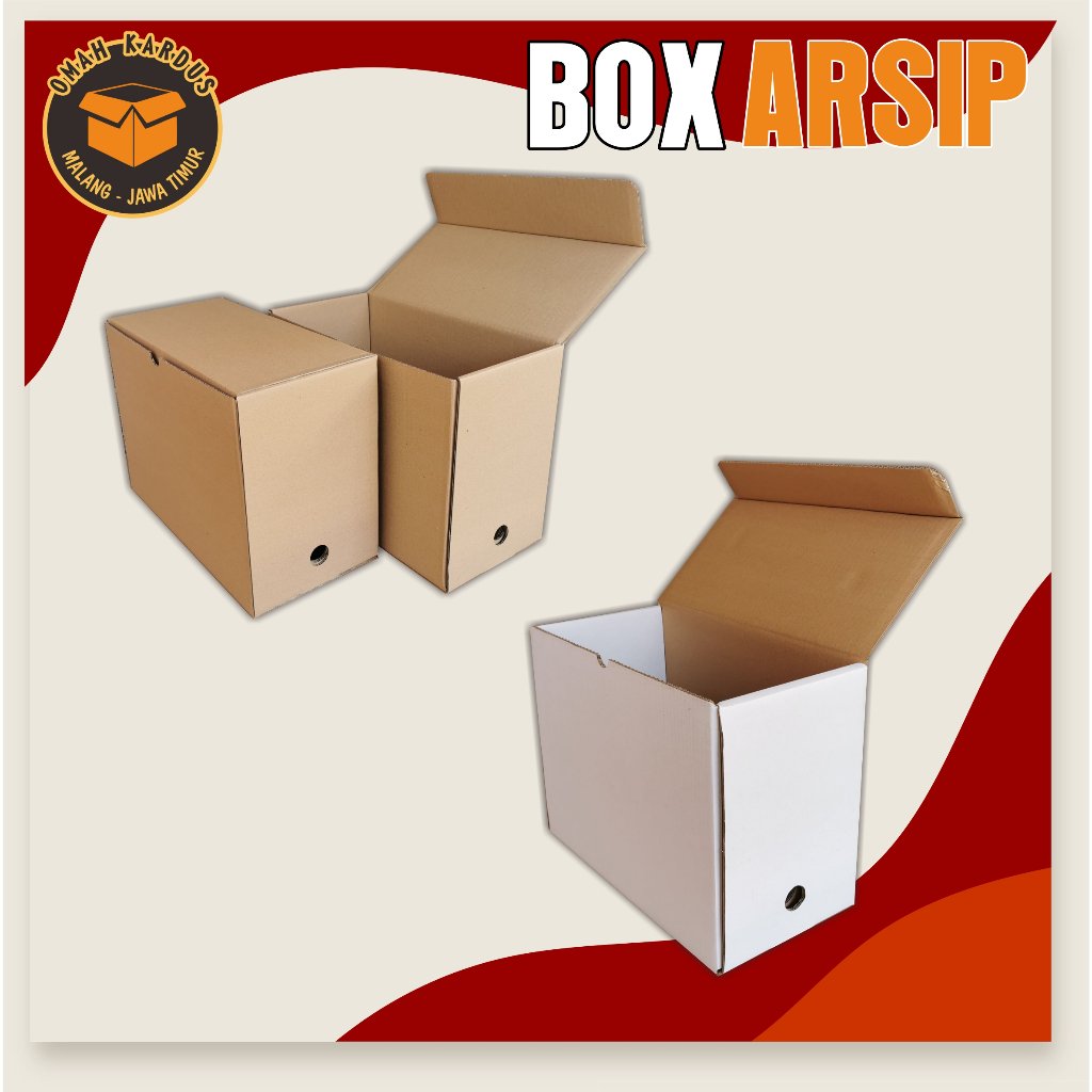

BOX ARSIP 40x20x30 cm DOUBLEWALL / boxfile / boxdokument / dusarsip / dusfile / box file