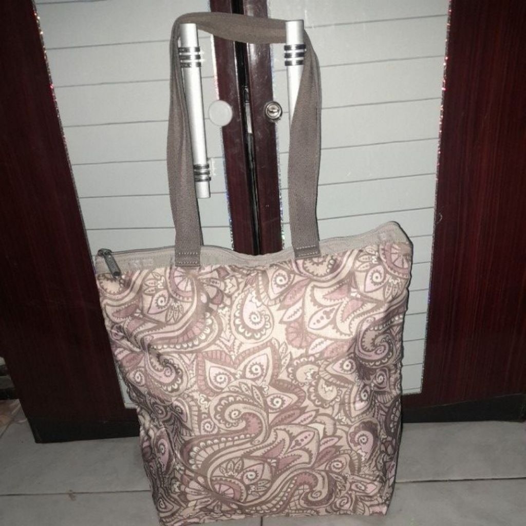 totebag Lesportsac original branded preloved 35x35 kayak baru