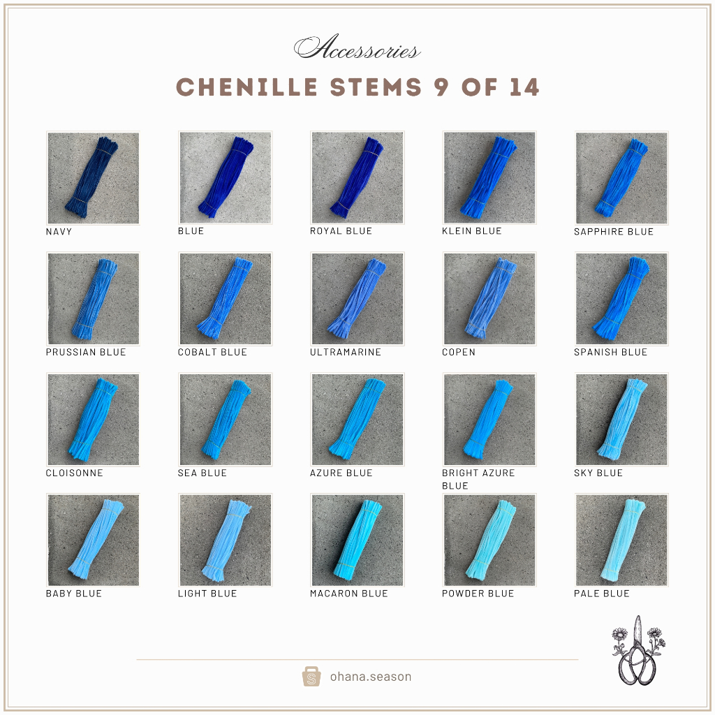 (NEW PART E) Ohana Season Pipe Cleaner | Fuzzy Stick | Bulu Mercy | Chenille Stems Kawat Bulu 30 cm