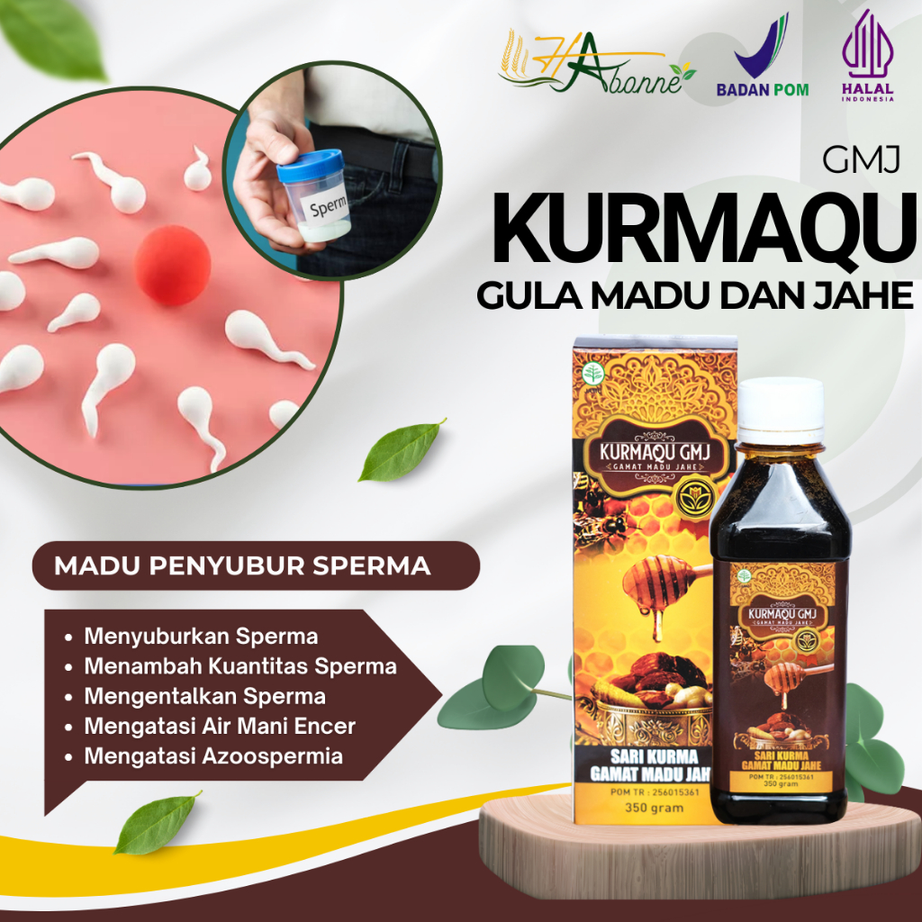 HAbonne - Madu Penyubur Sperma Pria, Penambah Sperma, Pengental Sperma Cair, Air Mani Encer, Sperma 