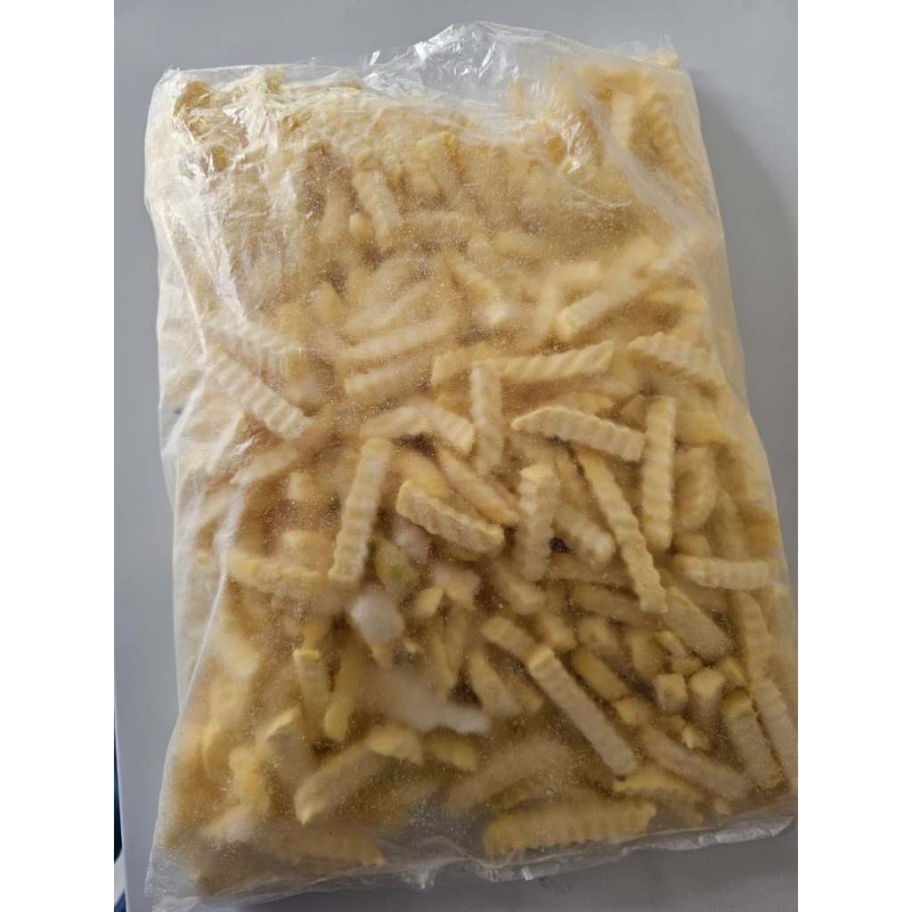 

Crinkle Cut Fries Frozen | Kentang Goreng Crinkle Cut Premium | Isi 500gr, isi 2500gr