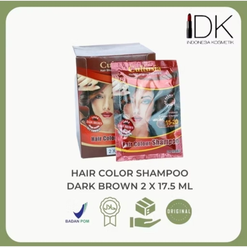 Cultusia Sampo Warna - Dark Brown
