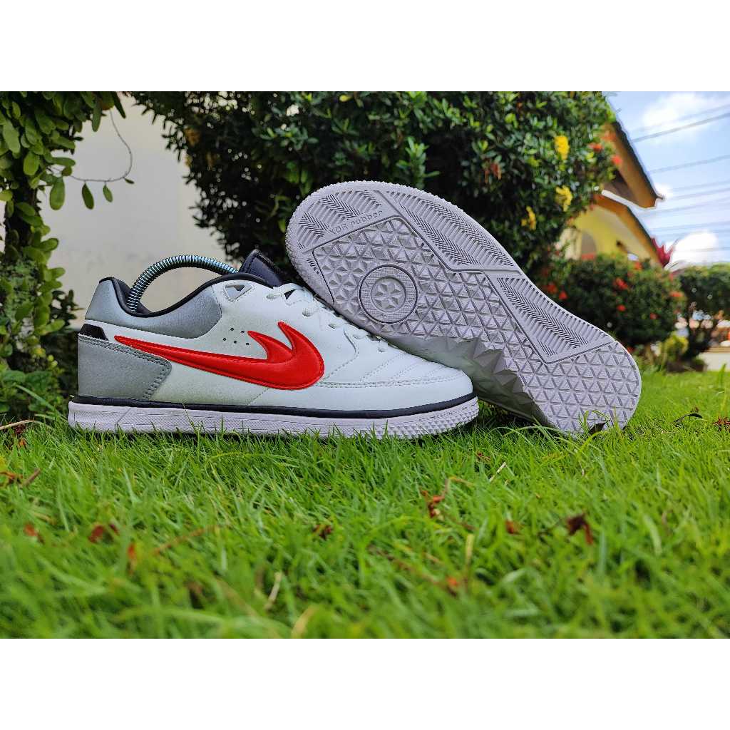 [Best Seller] Sepatu Futsal 5 StreetGato IC - White Red Silver