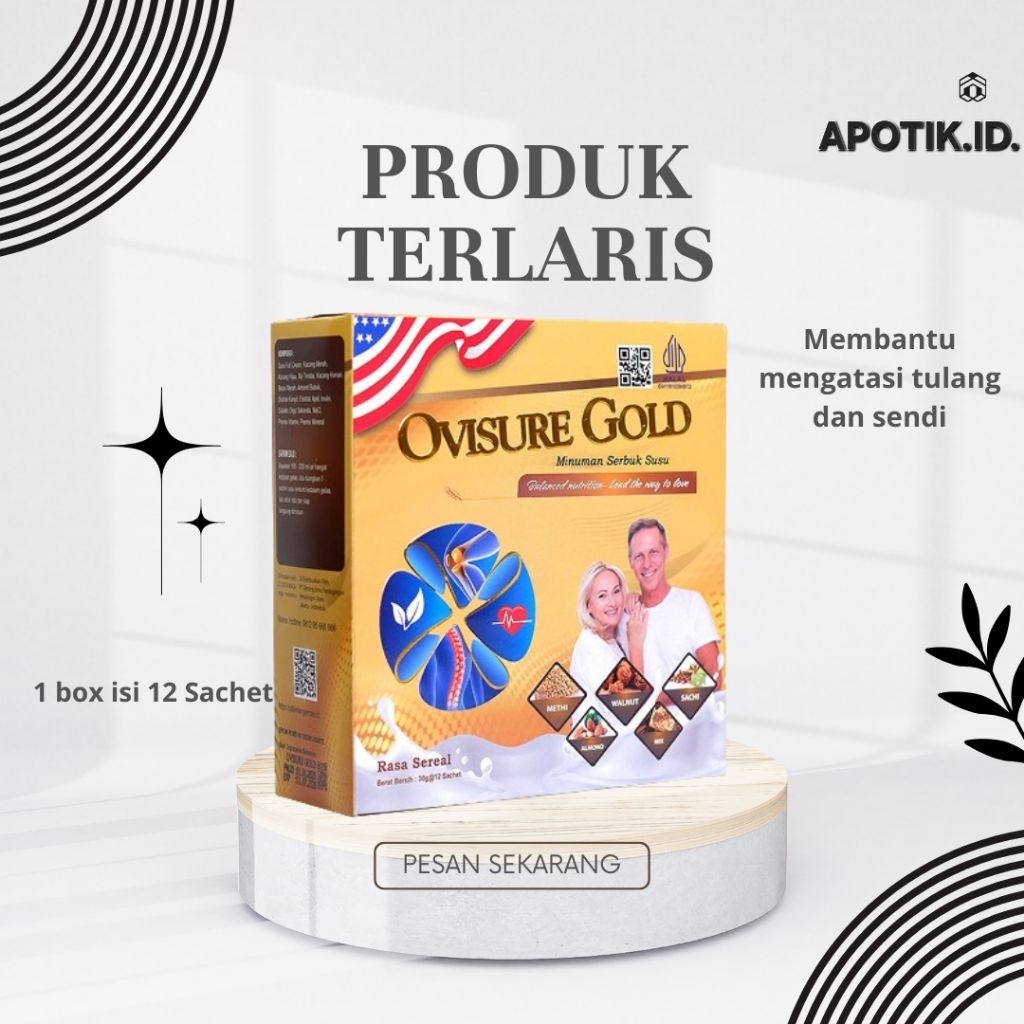 

(PAKET 1 BOX) OVISURE GOLD SUSU OBAT TULANG ORIGINAL BPOM
