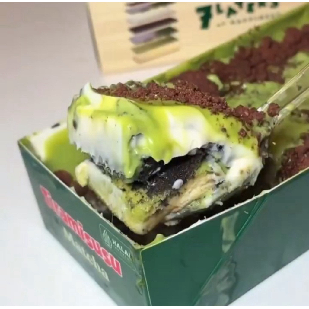 

(READY INSTAN) Tiramisu Matcha Coklat Viral Original Tiramisusu Oleh-Oleh Bandung