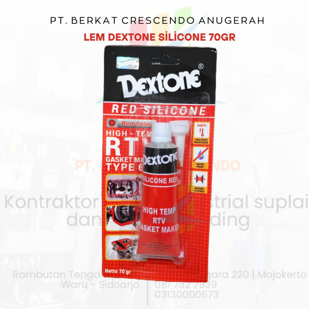 LEM DEXTONE RED SILICONE LEM PEREKAT DEXTONE RTV TYPE 650
