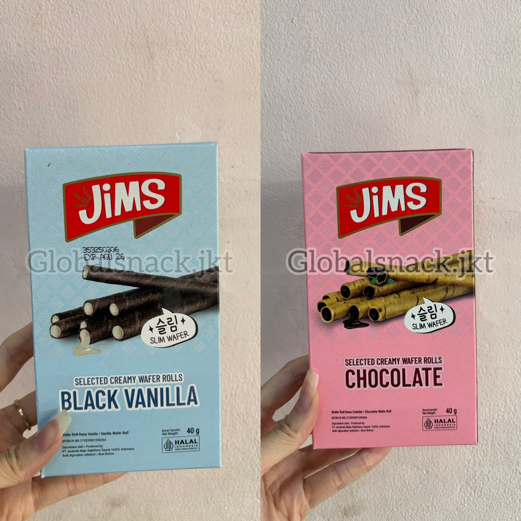 

JIMS SELECTED CREAMY WAFER ROLLS CHOCOLATE / BLACK VANILLA