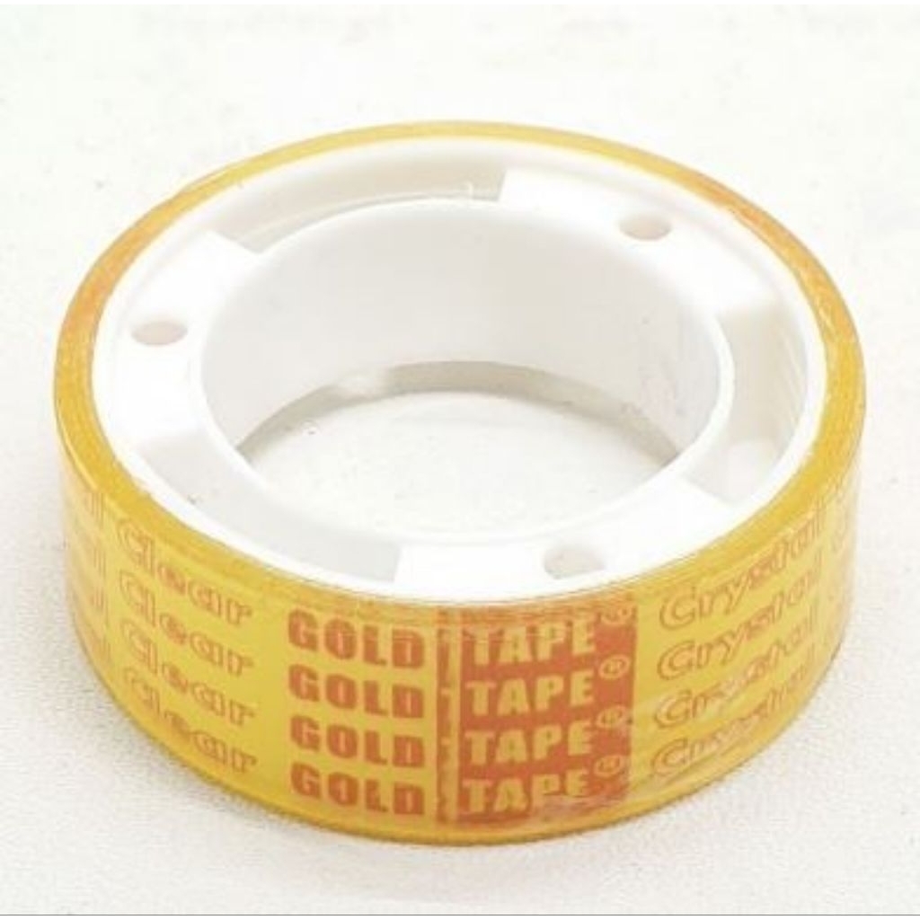 

Isolasi Gold Tape Selotip 12mm Perekat Bening Kado