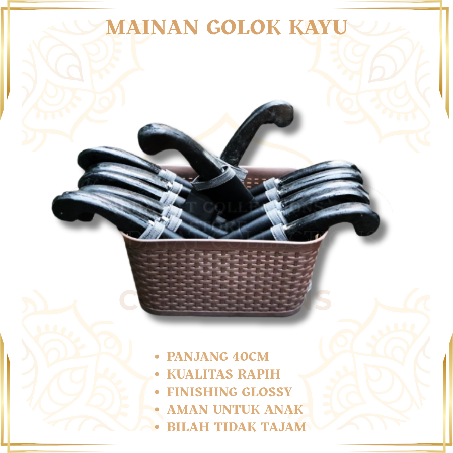 Mainan Golok Kayu Mainan Anak Kayu Golok Mainan Replika Golok