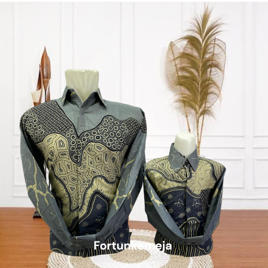 14 Batik couple ayah anak-kemeja batik ayah anak-batik seragam keluarga ayah anak-kemeja batik lenga