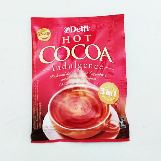 

Minuman Cokelat HOT COCOA DELFI Indulgence 25g Minuman Cokelat Sachet