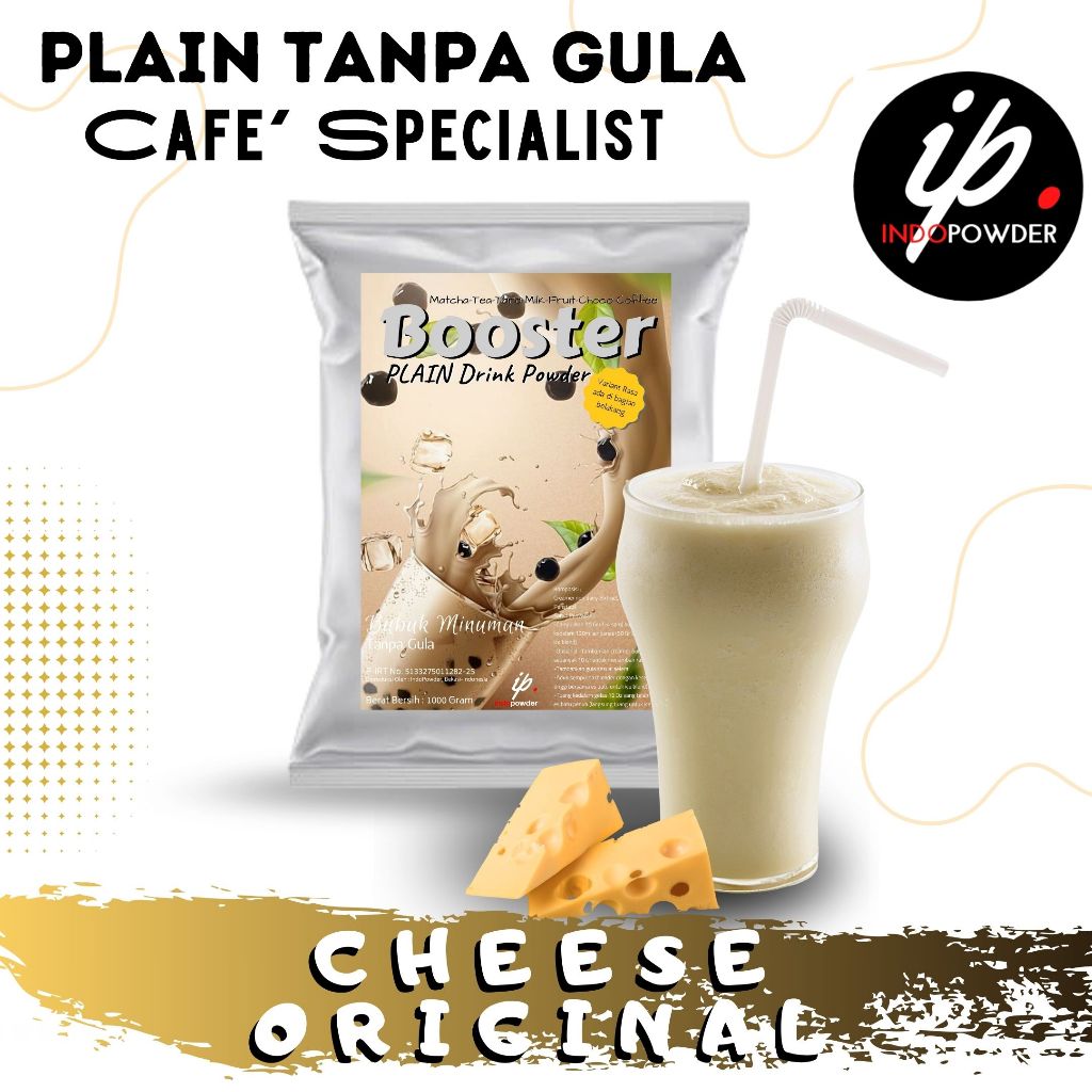 

Indopowder - Bubuk Minuman Tanpa Gula / Plain CHEESE ORIGINAL 1Kg Untuk Cafe, Waralaba & Resto