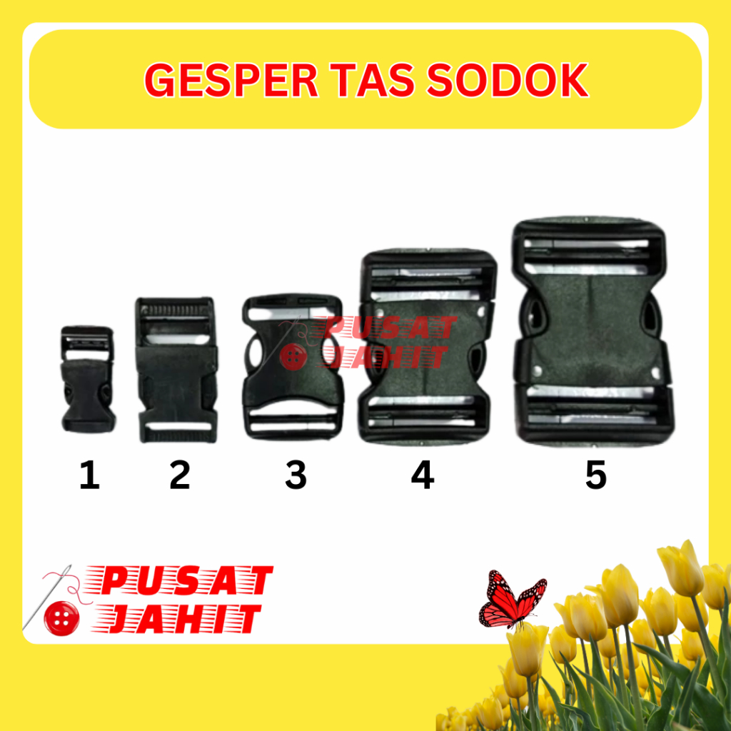 Kunci Sodok Gesper Tas Plastik Tebal