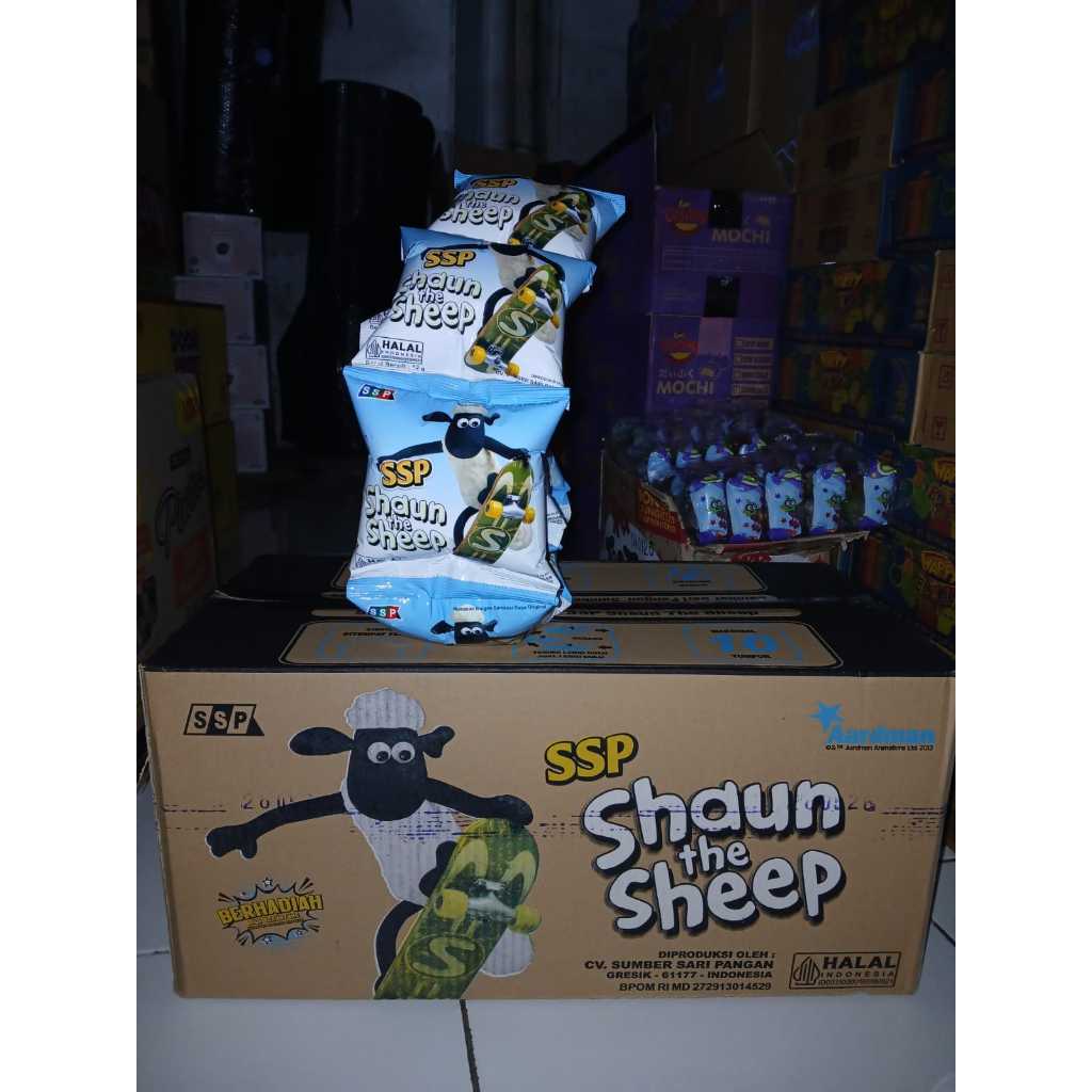 

Shaun the sheep anack berhadiah dus isi 40 bungkus