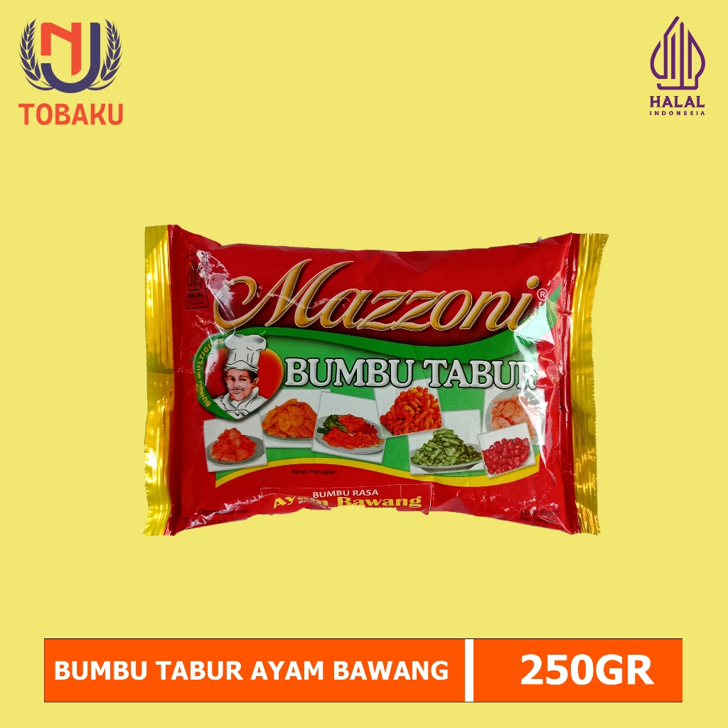 

MAZZONI BUMBU TABUR BALADO AYAM BAWANG KEMASAN 250gr