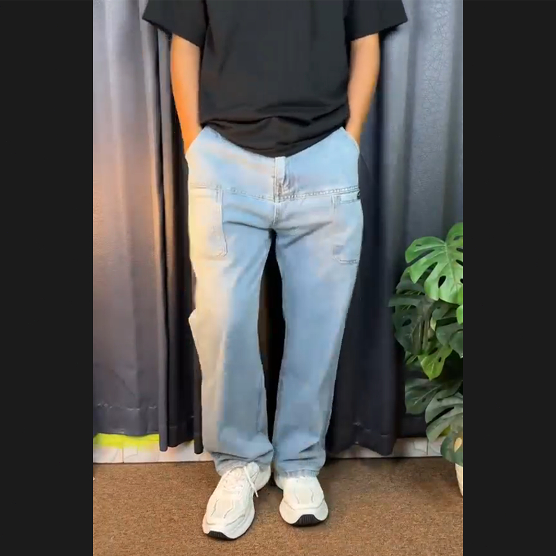 Celana cargo jeans celana jeans pria slim fit jeans korea celana jeans hitam pria celana jeans panja