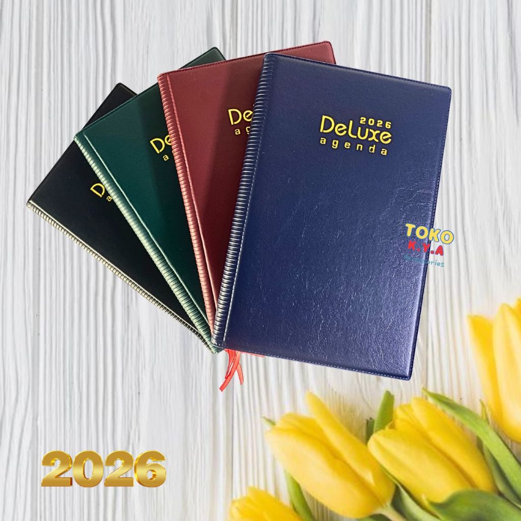 

BUKU AGENDA KERJA DELUXE 2026 KERTAS PUTIH DAN CREAM/AGENDA TERBARU TERLENGKAP