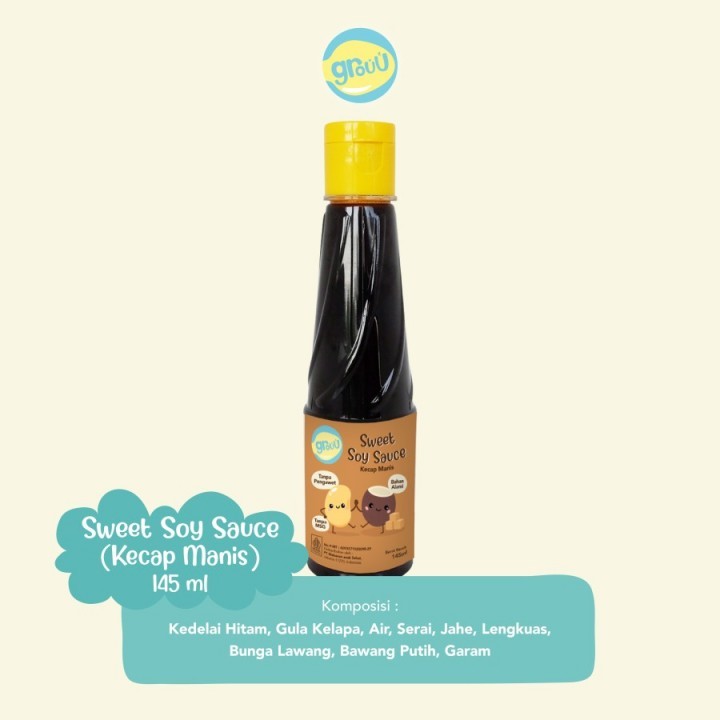 

Grouu - Cooking Sauces -Sweet Soy Sauce -Sesame Oil- Bumbu MPASI - NO MSG