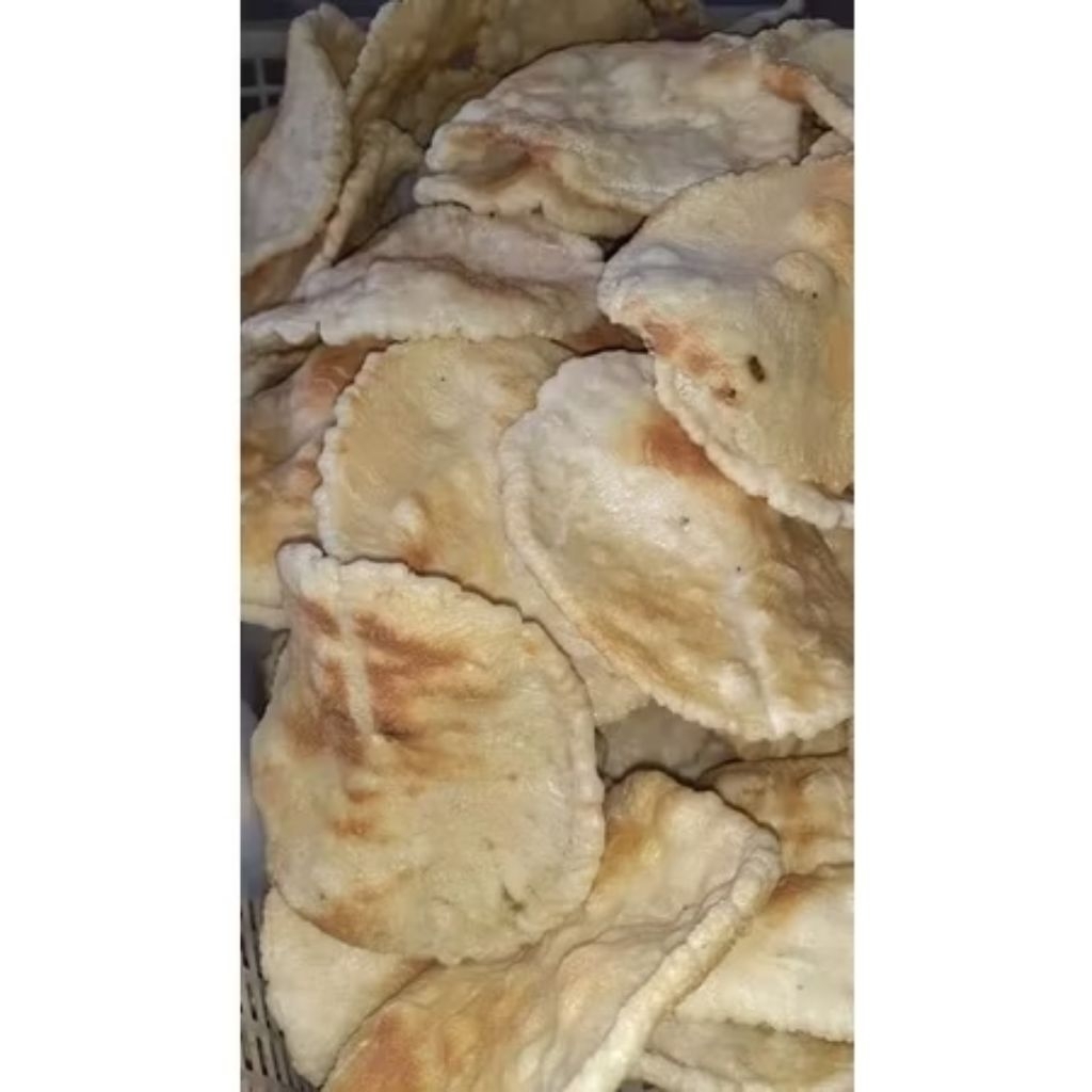 

Krupuk Kemplang Panggang Palembang Lebar dan Besar Isi 20 keping gratis sambal