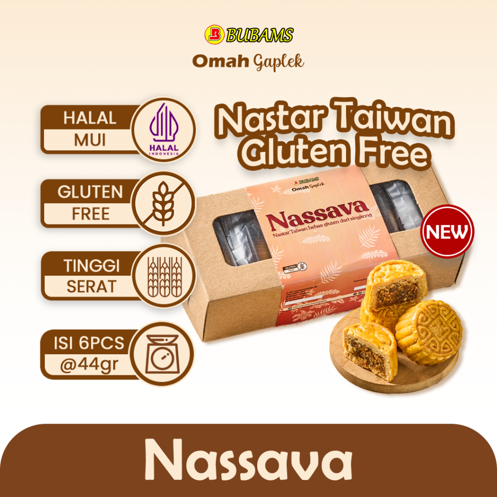 

Bubams Nassava Nastar Taiwan Gaplek - GLUTEN FREE