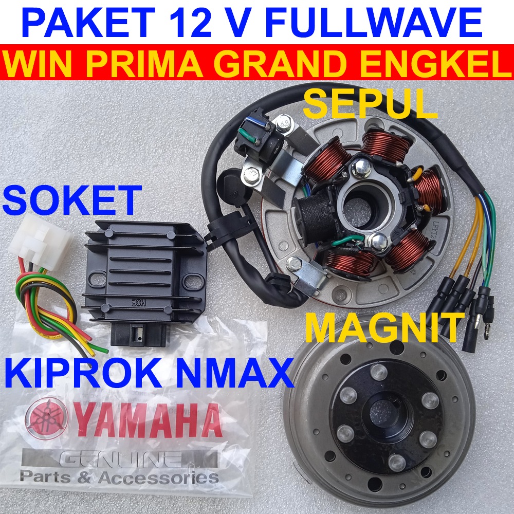 Pengapian Magnet Magnit Sepul Spul Win 12V Fullwave DC Sepul Astrea Prima Grand Engkel Ori Original 
