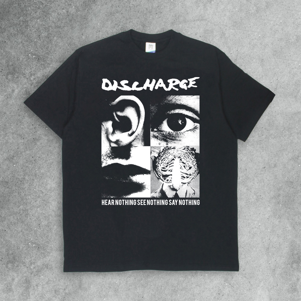 Kaos Band Discharge Nothing Say Nothing Tshirt Mercandise