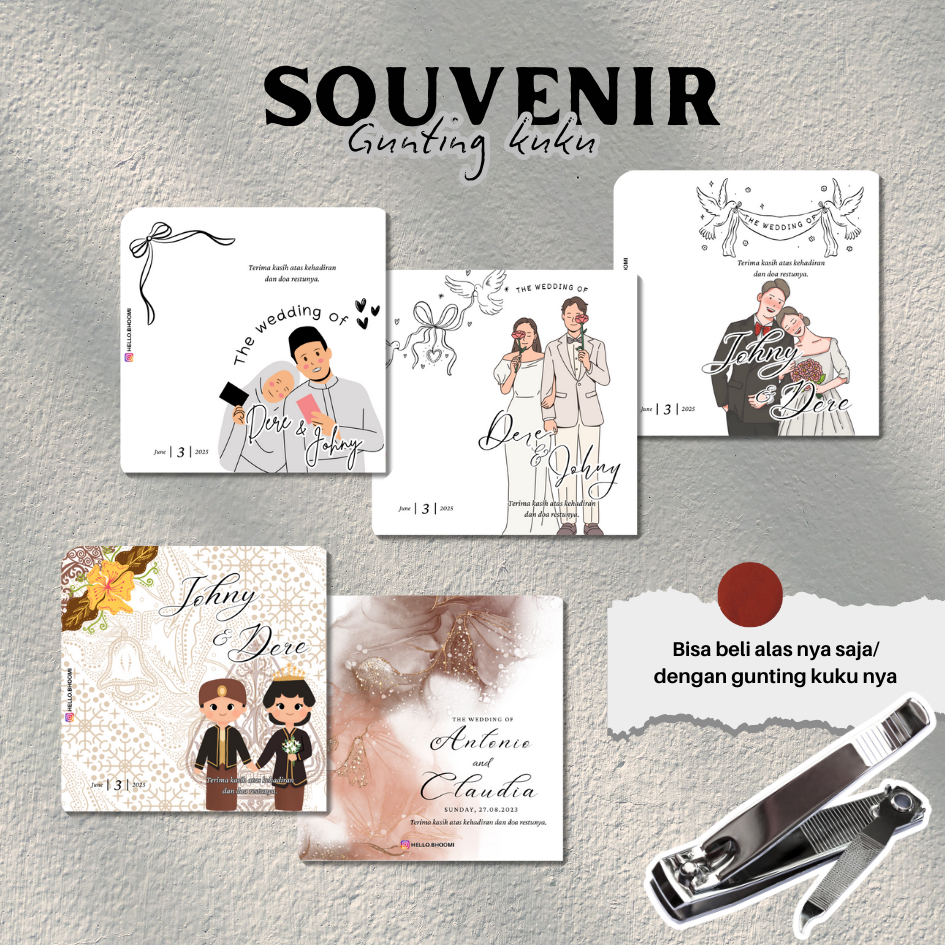 

SOUVENIR PERNIKAHAN - SOUVENIR GUNTING KUKU - ALAS GUNTING KUKU - ALAS SOUVENIR