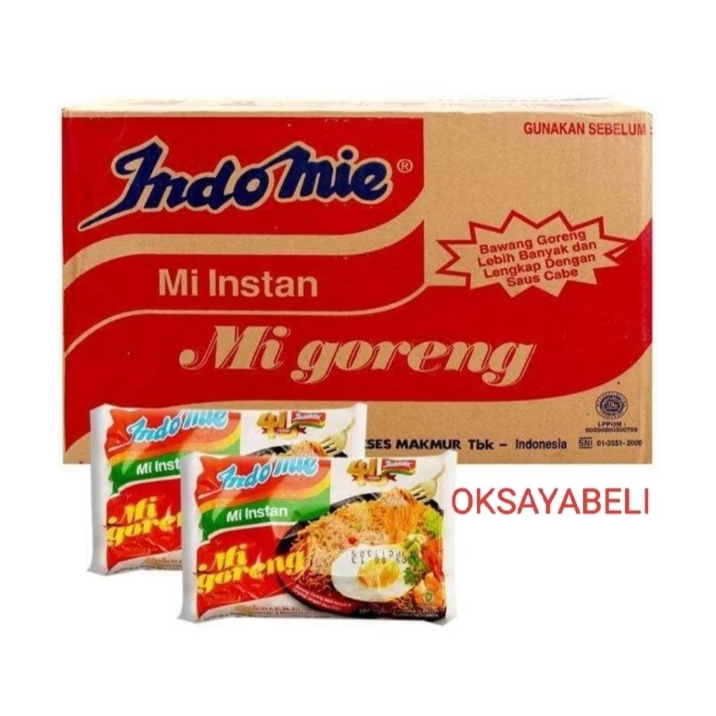 

INDOMIE GORENG 85Gr 1 DUS ISI 40 BIJI