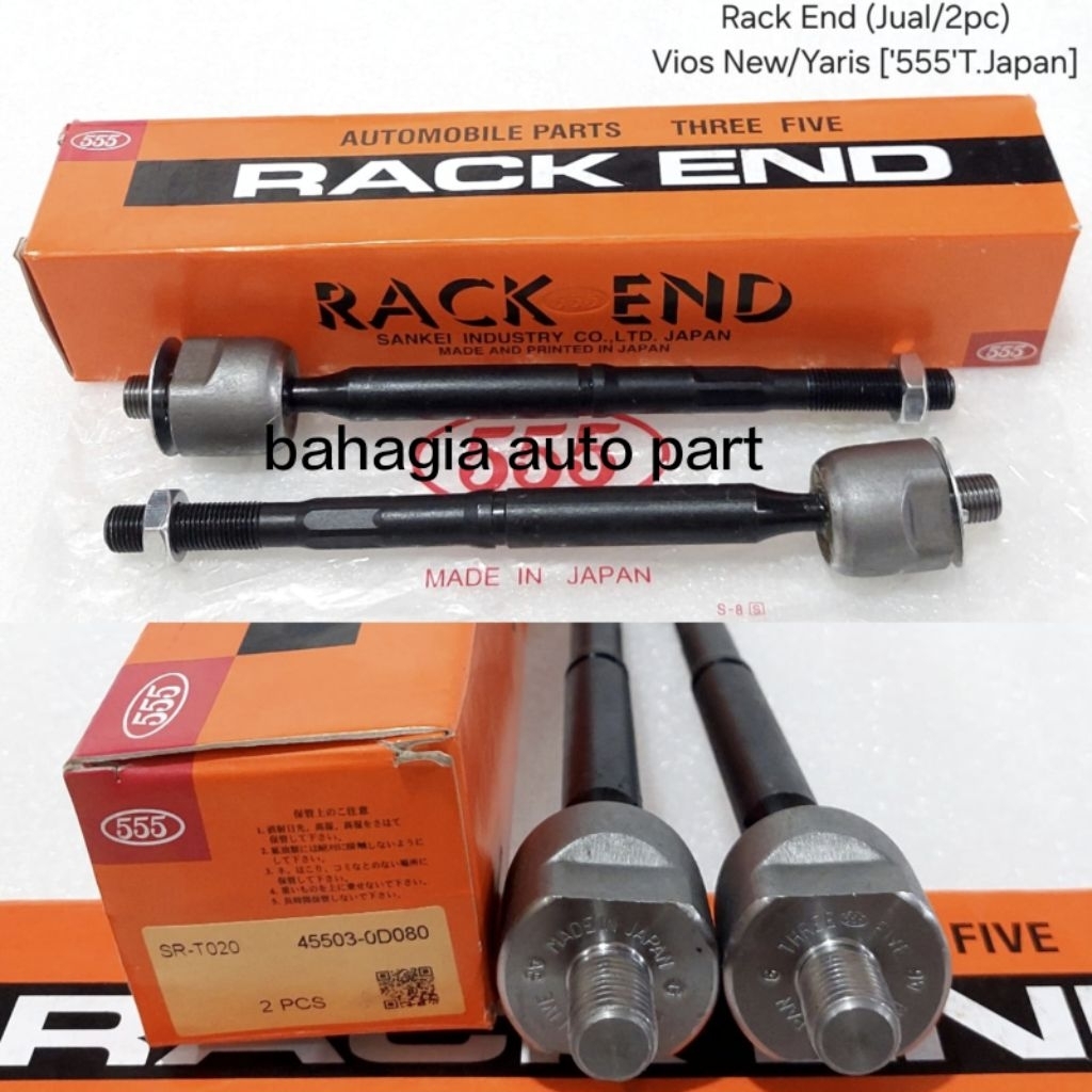 RACK END LONG TIE ROD NEW VIOS YARIS GEN 2 MERK (555) JAPAN