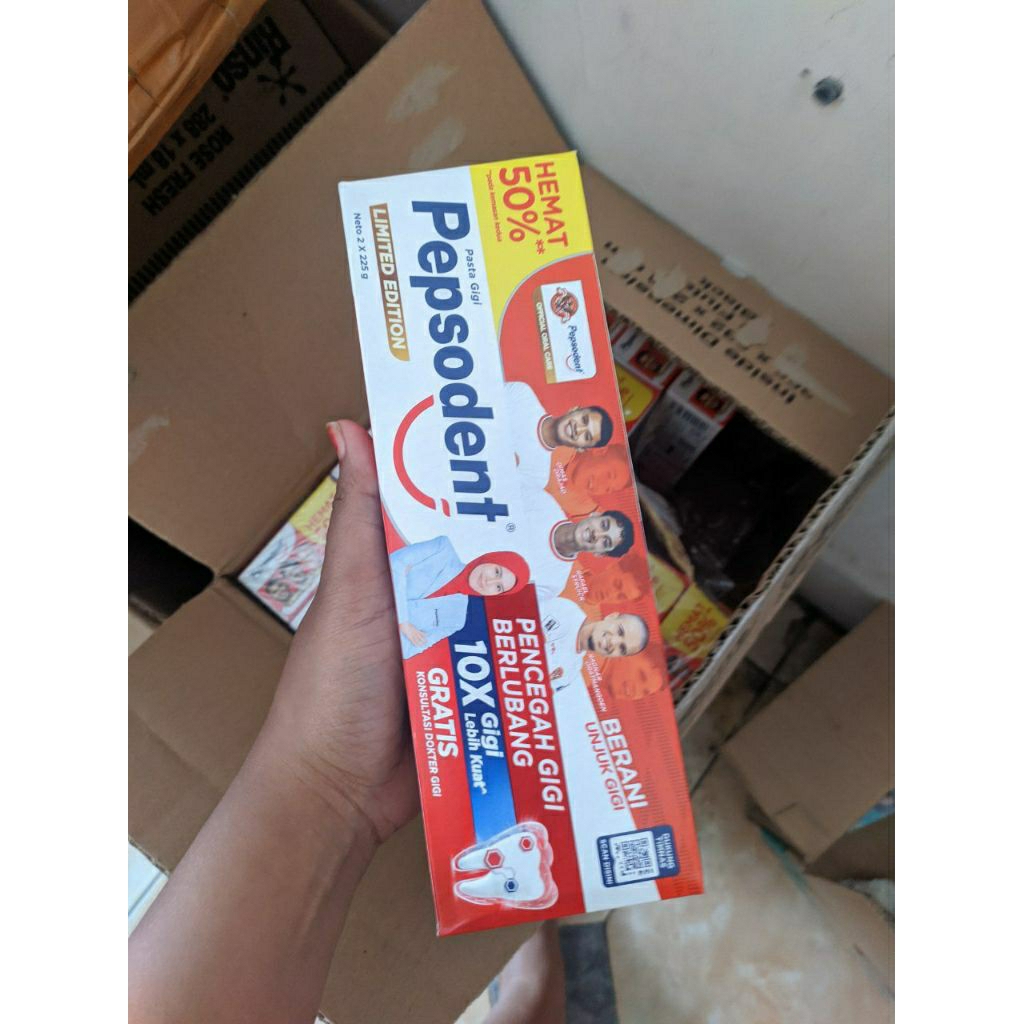 [Isi 2pcs] Pepsodent Pasta Gigi Berlubang 225gr Odol Pepsodent