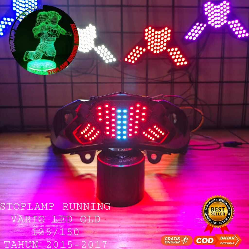 Stoplamp Running Vario 125-150 Led Old/stoplamp running vario led old Tahun 2015-2017