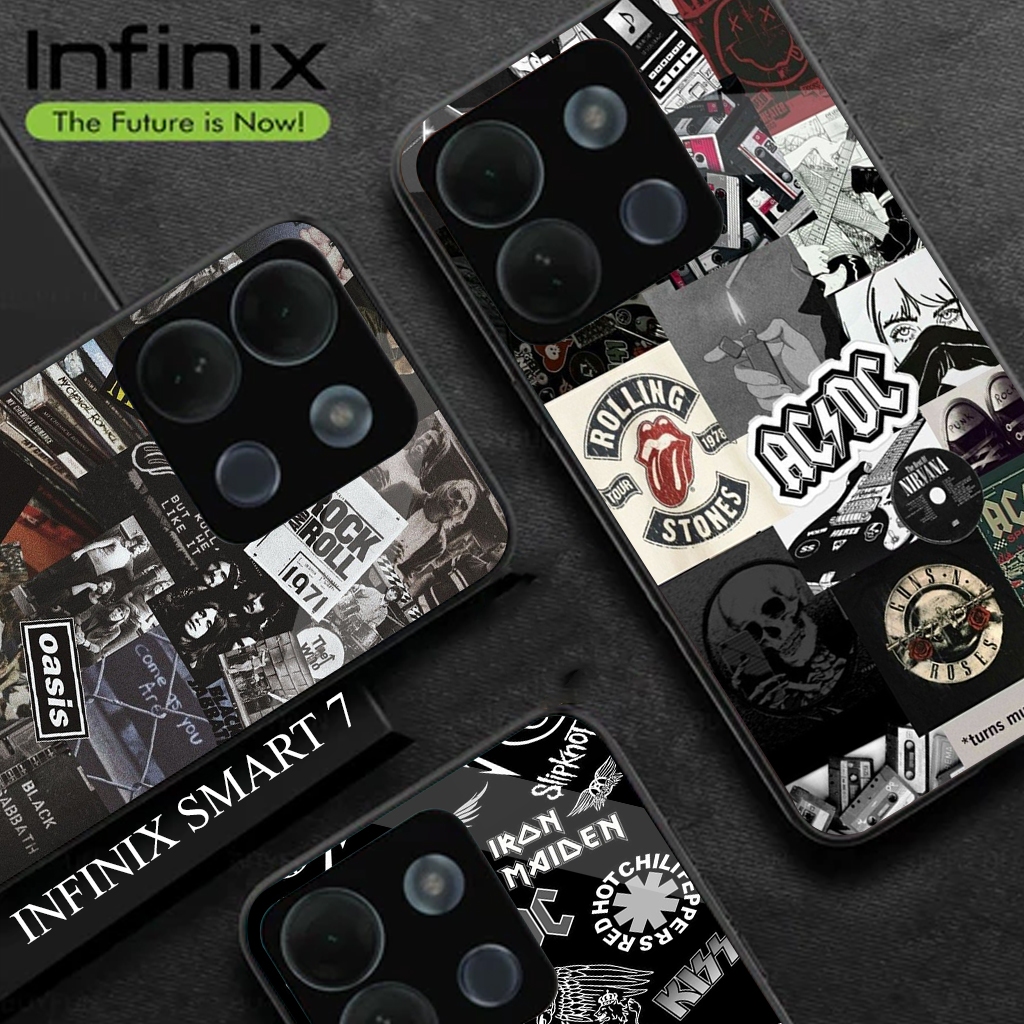 Softcase Glossy Glass Infinix Smart 7 Terbaru Casing  Handphone Infinix Smart 7 -  Pelindung Handpho